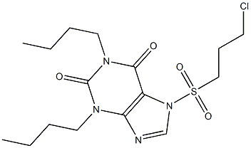  1,3-dibutyl-7-(3-chloropropane-1-sulfonyl)-3,7-dihydropurine-2,6-dione