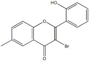 3-bromo-6-methyl-2'-hydroxy flavone,,结构式