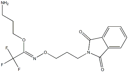 3-aminopropyl N-(3-phthalimidopropyloxy)trifluoroacetimidate Struktur