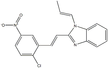 2-(2-chloro-5-nitrostyryl)-1-(1-propenyl)benzimidazole
