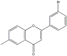 6-methyl-3'-bromoflavone Structure