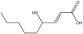 4-hydroxy-2-nonenoic acid Struktur