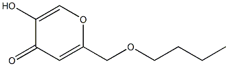 2-(n-butoxymethyl)-5-hydroxy-4H-pyran-4-one Structure