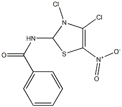 3,4-dichloro-2-benzamido-5-nitrothiazole Structure