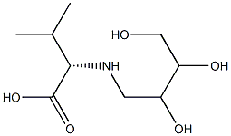 N-(2,3,4-trihydroxybutyl)valine 结构式