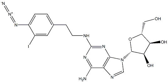 2-(2-(4-azido-3-iodophenyl)ethylamino)adenosine|