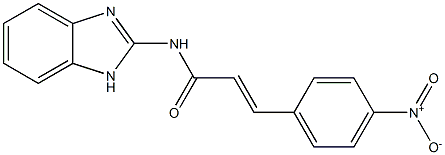 2-(4-nitrocinnamoylamino)benzimidazole Struktur