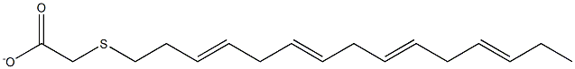 3-thiaoctadeca-6,9,12,15-tetraenoate Structure