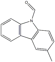 9-formyl-3-methylcarbazole 化学構造式