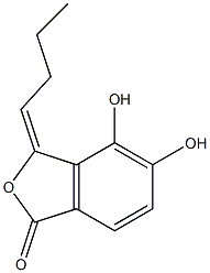 3-butylidene-4,5-dihydroxyphthalide,,结构式