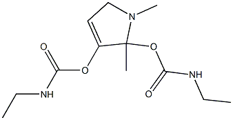 2,3-BIS-N-ETHYLCARBAMOYLOXYMETHYL-1-METHYL-3-PYRROLINE,,结构式