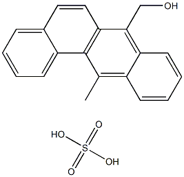 7-HYDROXYMETHYL-12-METHYLBENZ[A]ANTHRACENESULPHATE 结构式