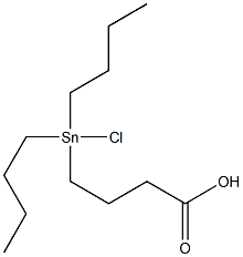 DI-N-BUTYL(3-CARBOXYPROPYL)TINCHLORIDE Structure