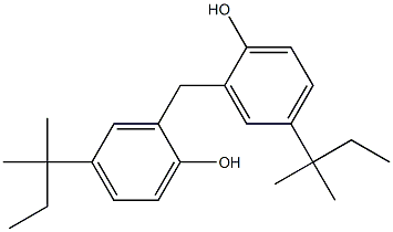 BIS(2-HYDROXY-5-TERT-AMYLPHENYL)METHANE Structure