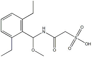 2-((2,6-DIETHYLPHENYL)(METHOXYMETHYL))-AMINO-2-OXOETHANESULPHONICACID,,结构式
