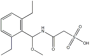 2-((2,6-DIETHYLPHENYL)(METHOXYMETHYL))-AMINO-2-OXOETHANESULPHONICACID Structure