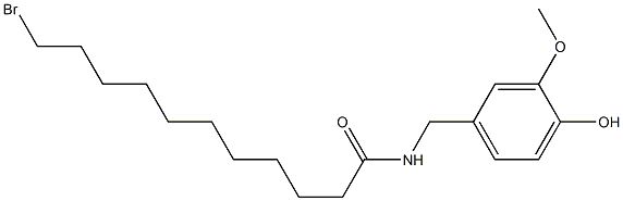 N-VANILLYL-11-BROMOUNDECANAMIDE,,结构式