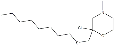 N-METHYL-N-N-OCTYLTHIOMETHYLMORPHOLINECHLORIDE,,结构式