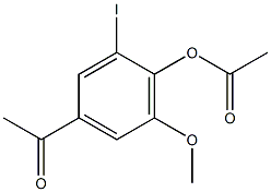 4'-ACETOXY-3'-IODO-5'-METHOXYACETOPHENONE Struktur