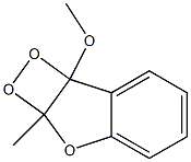 2A,7B-DIHYDRO-7B-METHOXY-2A-METHYL-1,2-DIOXETO(3,4-B)BENZOFURAN,,结构式