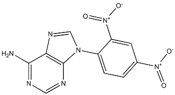 N9-(2,4-DINITROPHENYL)ADENINE 结构式