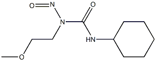 3-CYCLOHEXYL-1-(2-METHOXYETHYL)-1-NITROSOUREA Structure