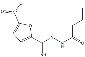 N'-BUTYROYL-5-NITRO-2-FUROHYDRAZIDEIMIDE 结构式