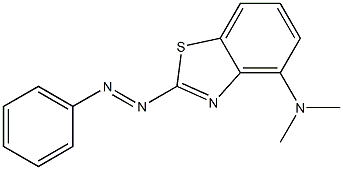 DIMETHYLAMINOPHENYLAZOBENZTHIAZOLE Structure