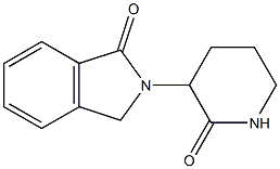 3-(1,3-DIHYDRO-1-OXO-ISOINDOL-2-YL)-2-OXOPIPERIDINE 结构式