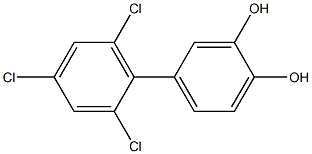 2,4,6-TRICHLORO-3',4'-BIPHENYLDIOL,,结构式