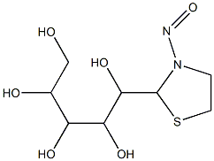 2-(1,2,3,4,5-PENTAHYDROXYPENTYL)-N-NITROSOTHIAZOLIDINE,,结构式