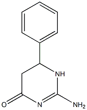 2-AMINO-6-PHENYL-5,6-DIHYDROPYRIMIDIN-4-ONE 结构式