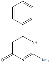 2-AMINO-6-PHENYL-5,6-DIHYDROPYRIMIDIN-4-ONE,,结构式