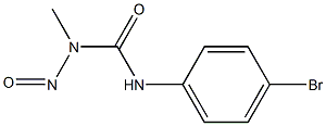 1-METHYL-3(PARA-BROMOPHEYL)-1-NITROSOUREA Structure