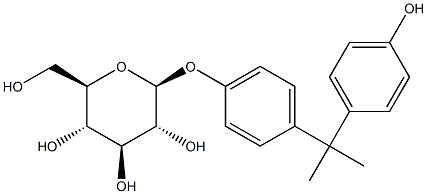 BISPHENOLAMONO-BETA-D-GLUCOPYRANOSIDE 化学構造式