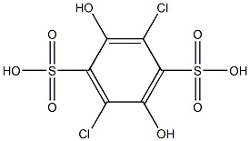 2,5-DICHLORO-3,6-DISULFO-HYDROQUINONE Struktur