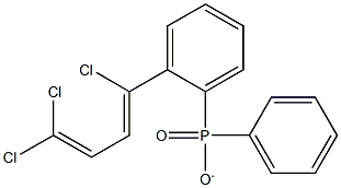 2-(1,4,4-TRICHLOROBUTA-1,3-DIENYL)DIPHENYLPHOSPHINATE 化学構造式