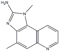 2-AMINO-1,4-DIMETHYLIMIDAZO[4,5-F]QUINOLINE 化学構造式