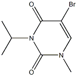 BROMO-ISOPROPYL-METHYLURACIL Structure