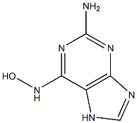 2-AMINO-N-HYDROXYADENINE 结构式