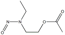 N-BETA-ACETOXYETHYL-N-ETHYLNIRTROSAMINE 化学構造式