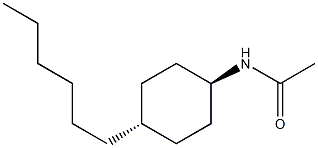 TRANS-N-ACETYL-4-N-HEXYLCYCLOHEXYLAMINE 结构式