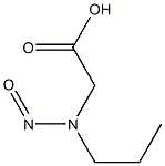 PROPYL(CARBOXYMETHYL)NITROSAMINE Structure