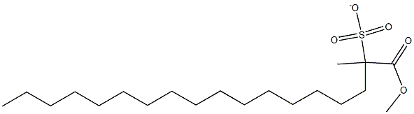 METHYL(1-METHYLCARBOXY)HEPTADECANESULFONATE Structure