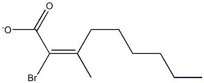 N-HEXYL-ALPHA-BROMOCROTONATE Structure