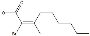 N-HEXYL-ALPHA-BROMOCROTONATE 化学構造式