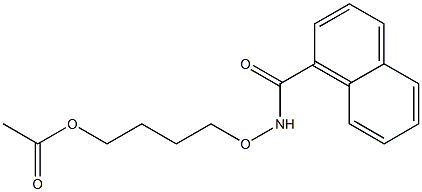 N-ACETOXY-N-BUTOXYNAPHTHAMIDE 结构式