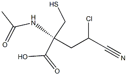 N-ACETYL-1-S-2-CHLOROCYANOETHYLCYSTEINE 结构式