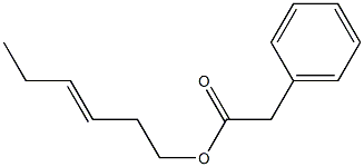 BENZENEACETICACID,3-HEXENYLESTER,,,结构式