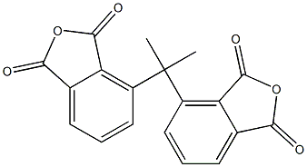 ISOPROPYLIDENEBIS(PHTHALICANHYDRIDE) Structure